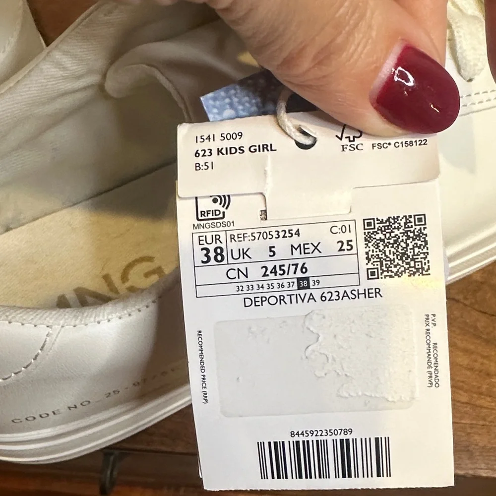 Mango White Casual Sneakers‎ EUR 38